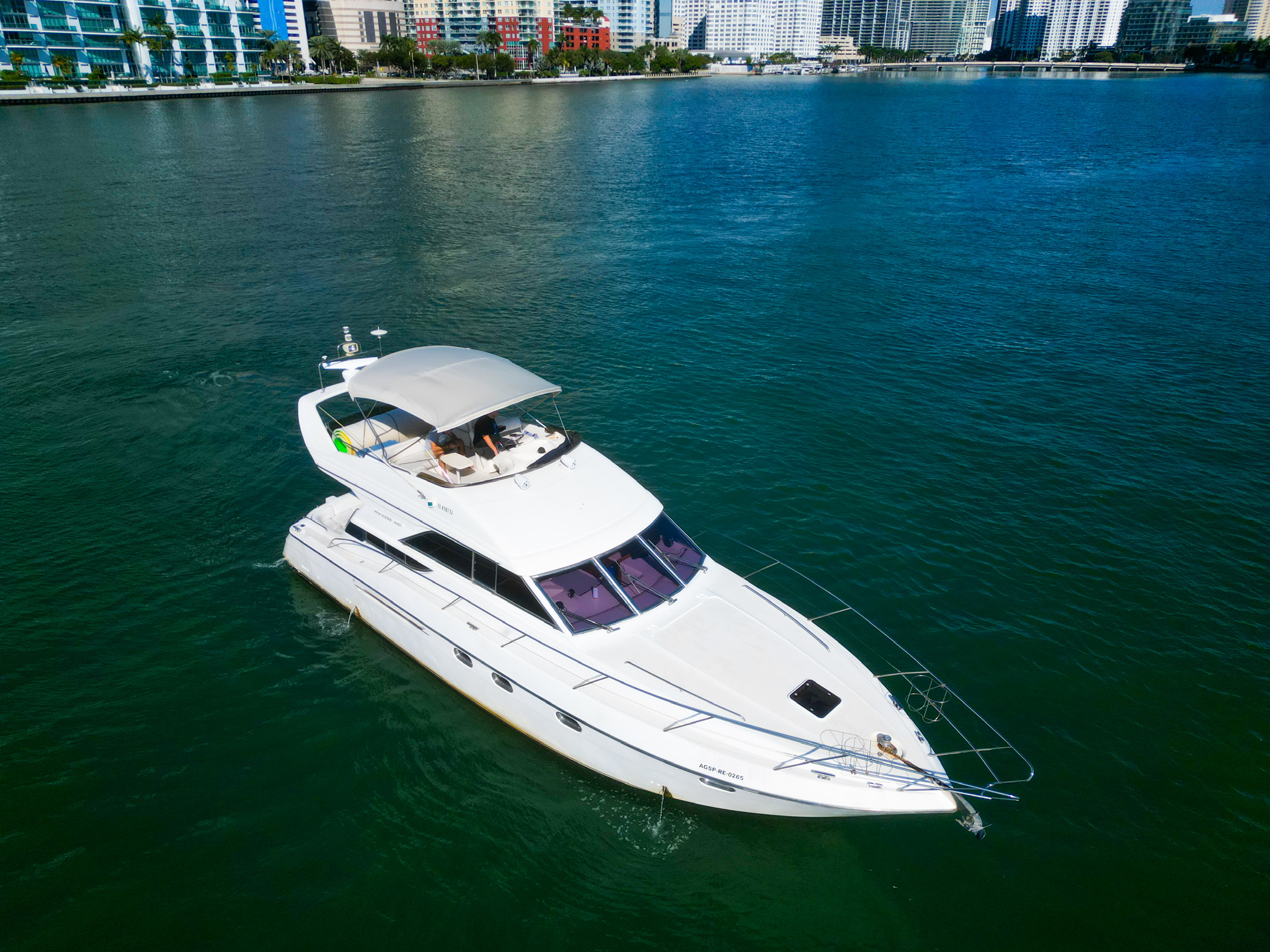 48FT PRINCESS FLYBRIDGE Miami yacht rental 4