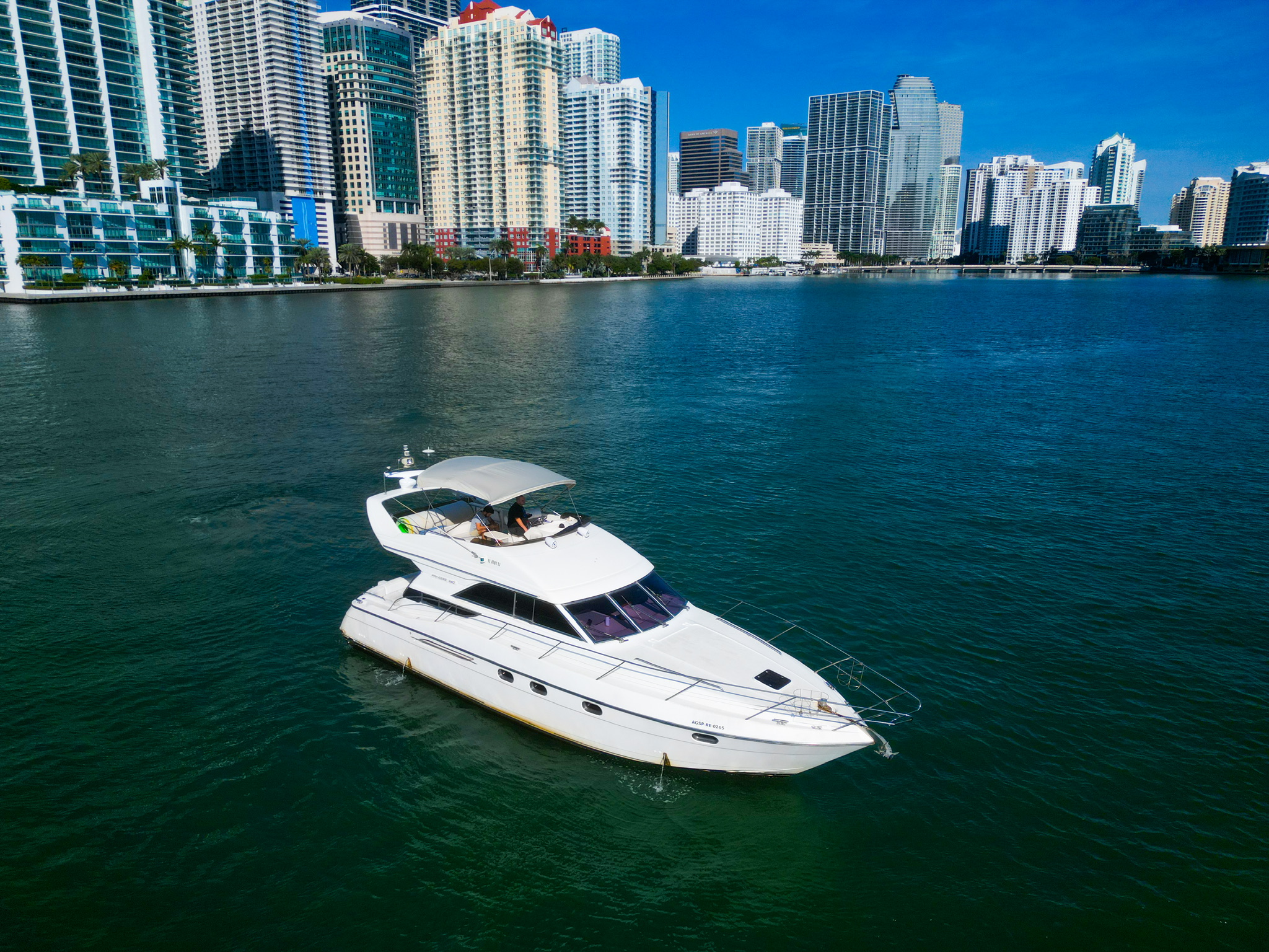 48FT PRINCESS FLYBRIDGE Miami yacht rental 6