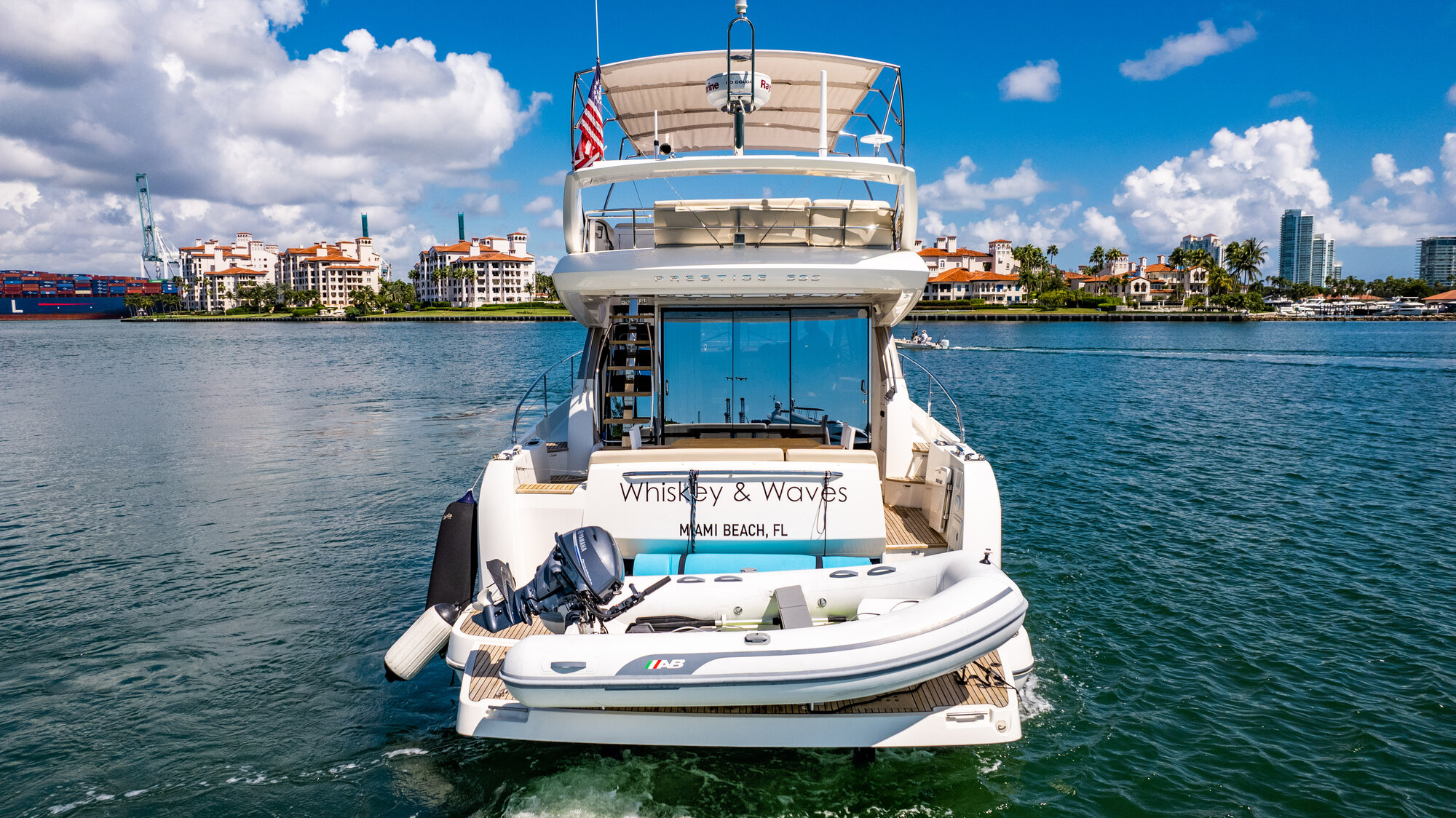 52ft Prestige 500 Fly Miami yacht rental 3