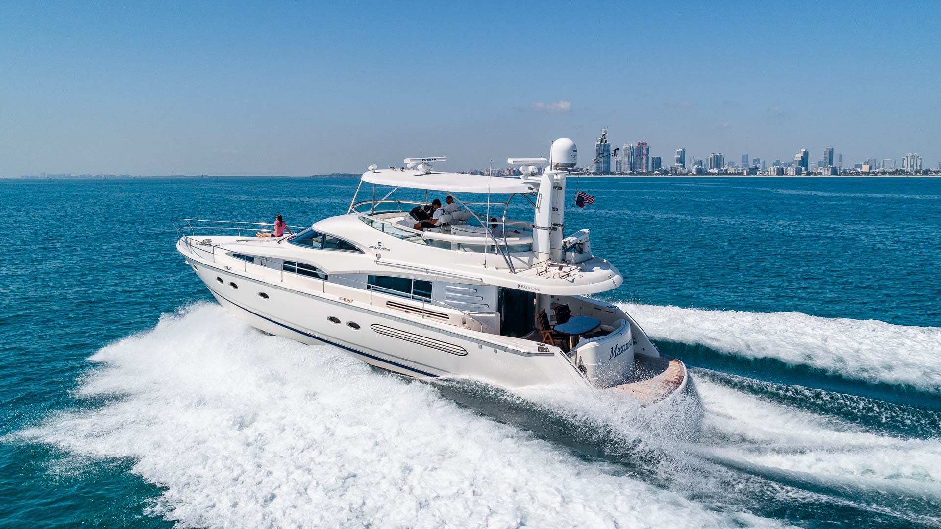 68ft Fairline FORT Fort Lauderdale yacht rental 3
