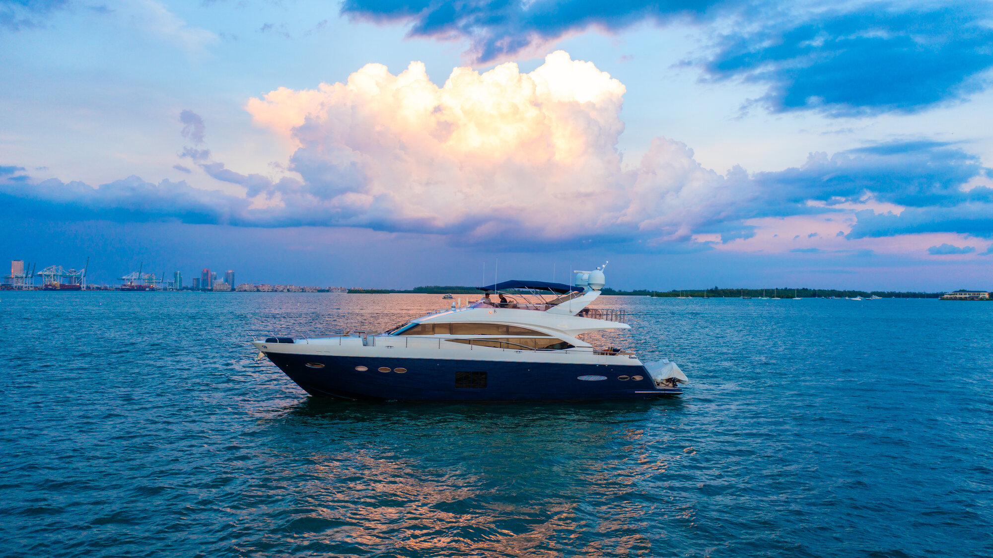 80FT PRINCESS Miami yacht rental 3