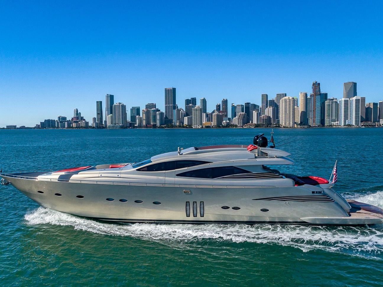 90FT PERSHING - REFIT 2025 — 90ft Mega Yacht for rent in Miami